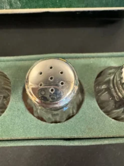 4 salières Christofle en argent massif