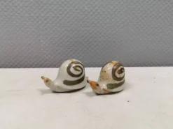 Salières et poivrières escargots, Danemark, années 1970-1980.
