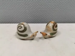 Salières et poivrières escargots, Danemark, années 1970-1980.