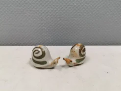 Salières et poivrières escargots, Danemark, années 1970-1980.