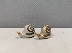 Salières et poivrières escargots, Danemark, années 1970-1980.