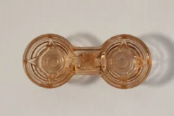 Salière vintage art déco verre rose