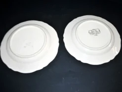 Sarreguemines lot de 2 assiettes à dessert Obernai décor Loux 3 fleurs