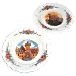 Sarreguemines lot de 2 assiettes à dessert Obernai décor Loux 3 fleurs