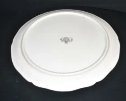 Sarreguemines plat à tarte en faïence Alsace décor