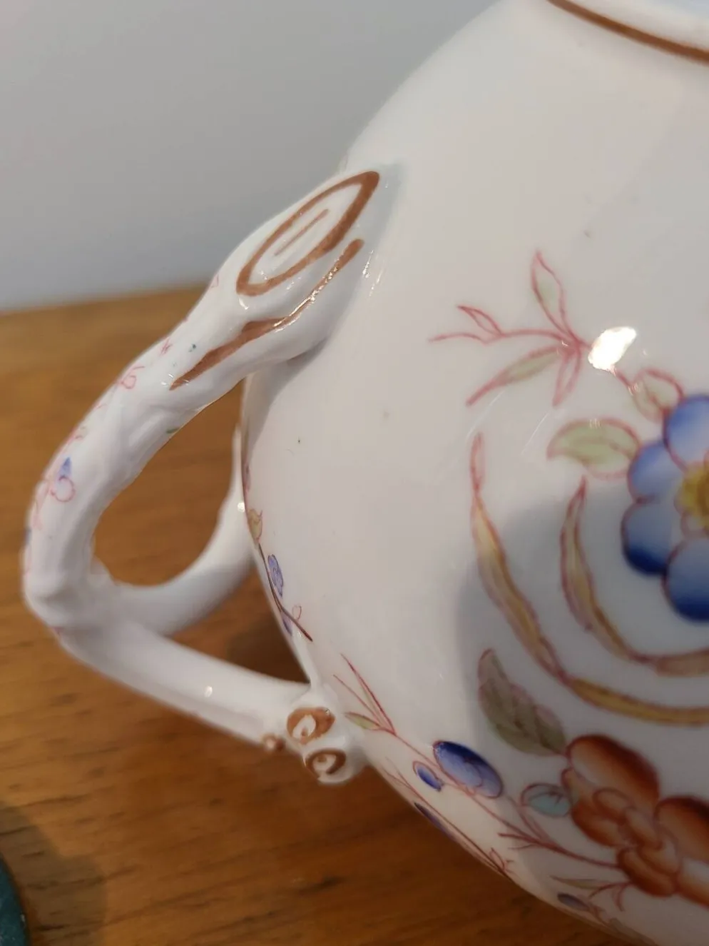 Sarreguemines porcelaine - sucrier modèle minton