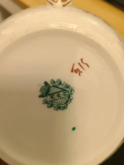 Sarreguemines porcelaine - sucrier modèle minton