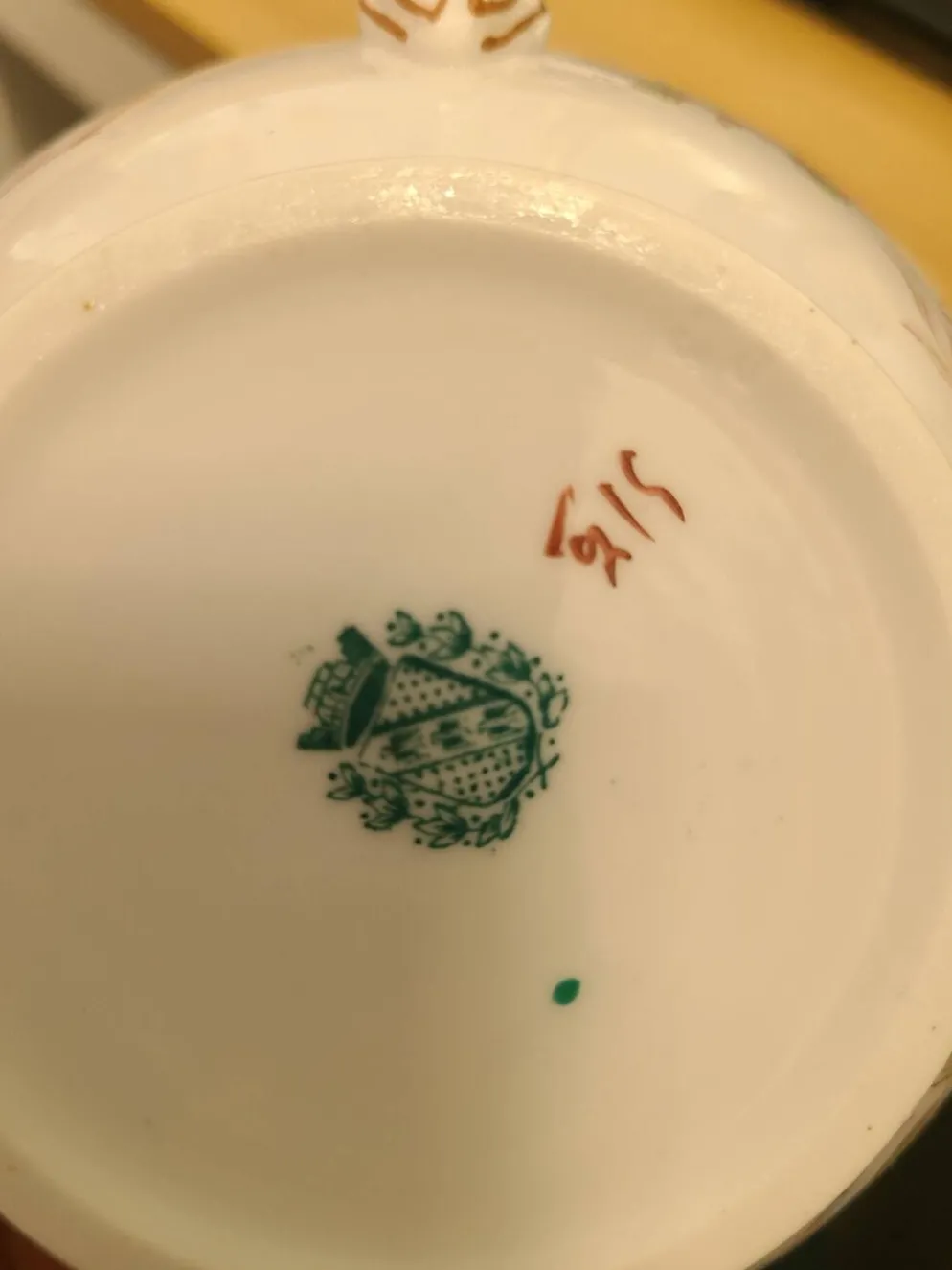 Sarreguemines porcelaine - sucrier modèle minton
