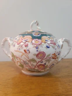 Sarreguemines porcelaine - sucrier modèle minton