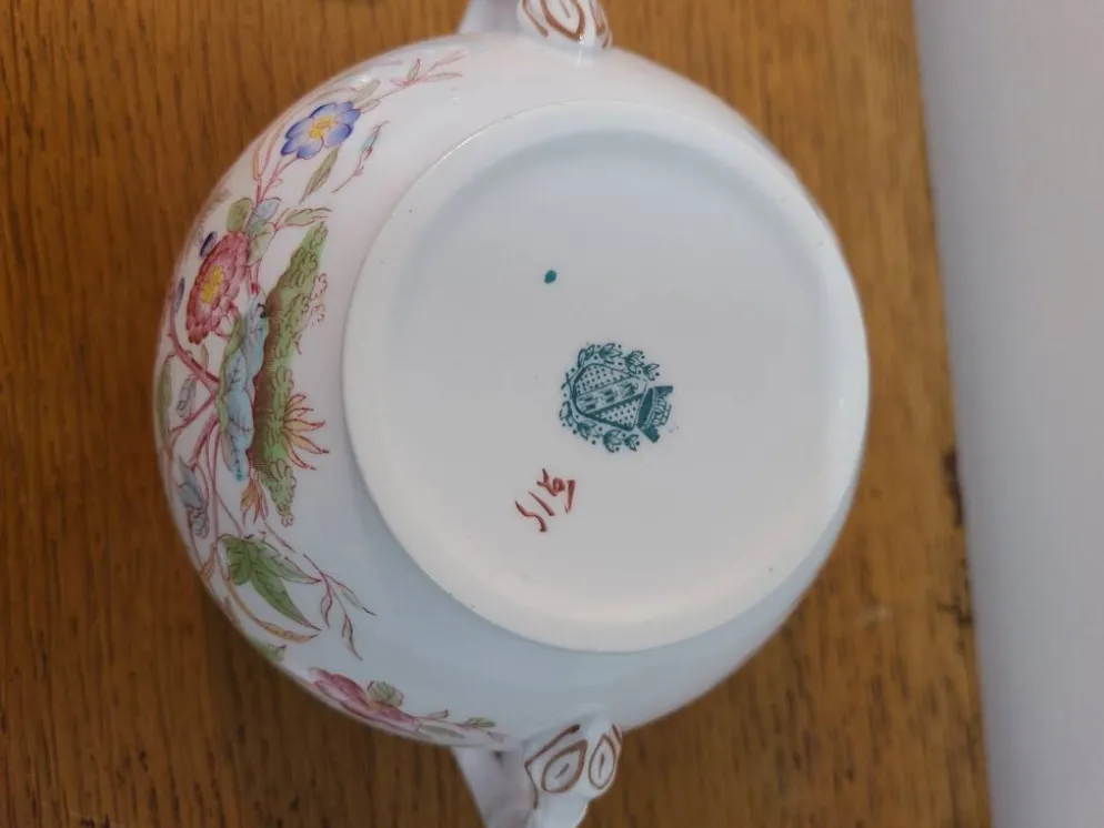 Sarreguemines porcelaine - sucrier modèle minton