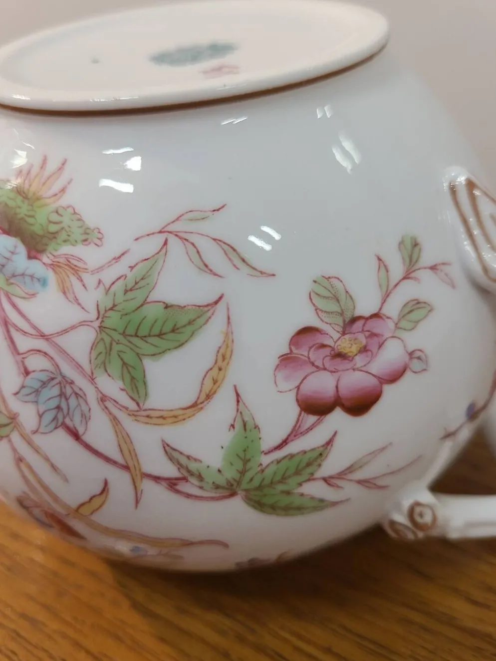 Sarreguemines porcelaine - sucrier modèle minton