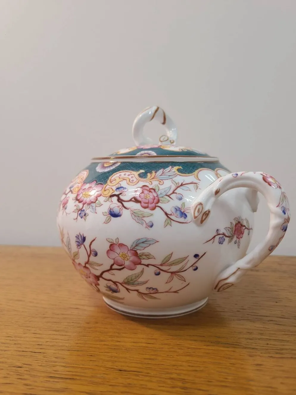 Sarreguemines porcelaine - sucrier modèle minton