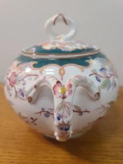 Sarreguemines porcelaine - sucrier modèle minton