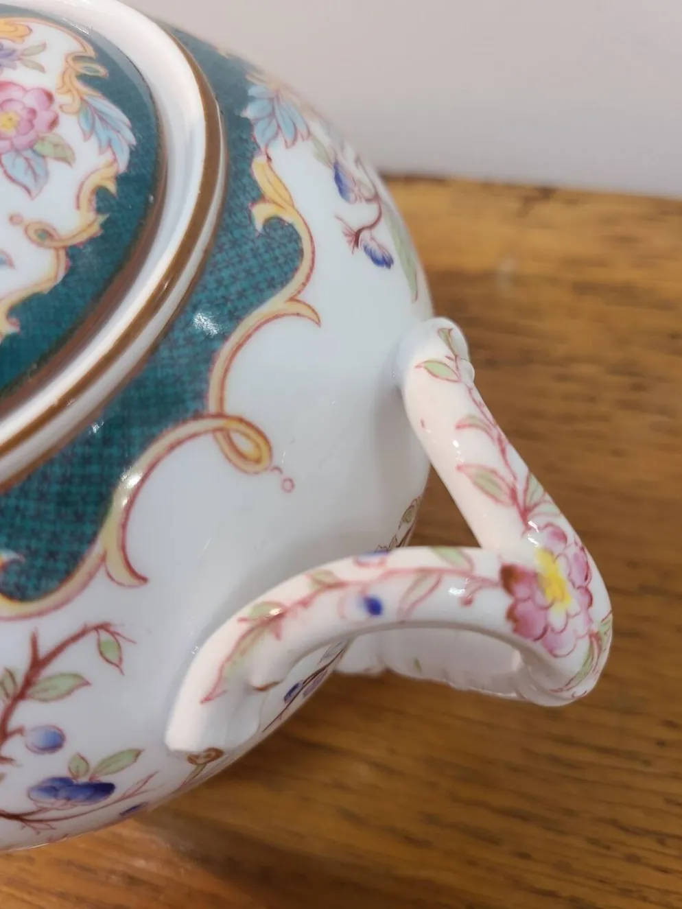 Sarreguemines porcelaine - sucrier modèle minton