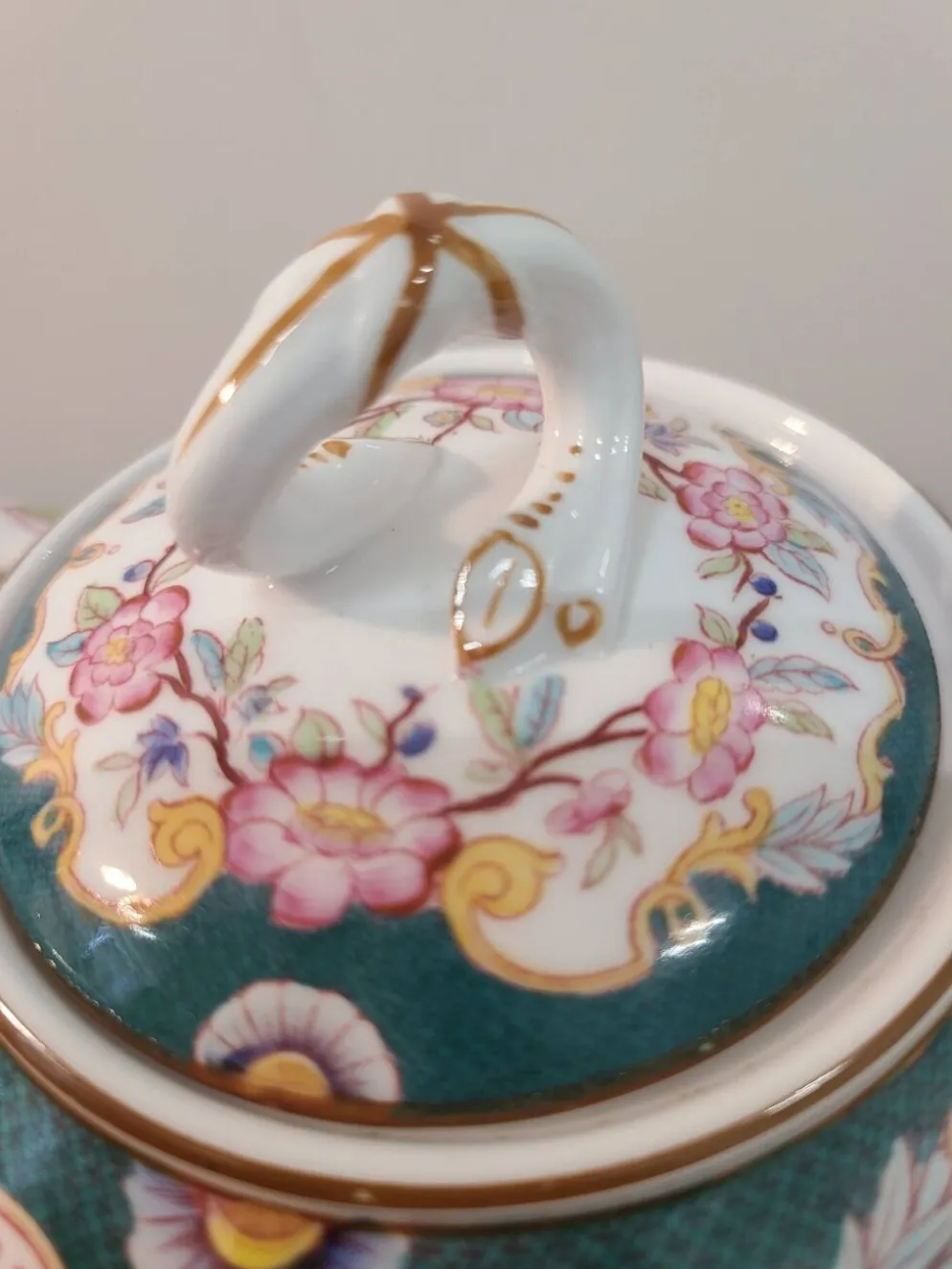 Sarreguemines porcelaine - sucrier modèle minton