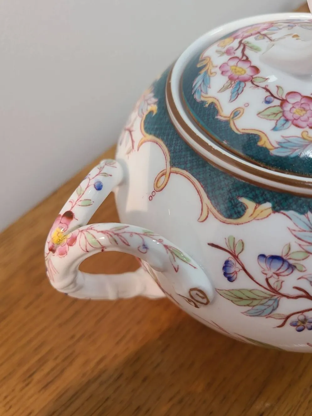 Sarreguemines porcelaine - sucrier modèle minton