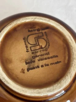 Saucier ancien Sarreguemines modèle Hawai