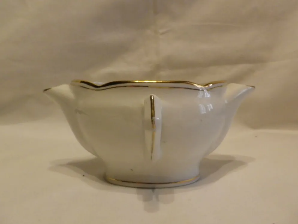 Sauciere double bec porcelaine de vierzon