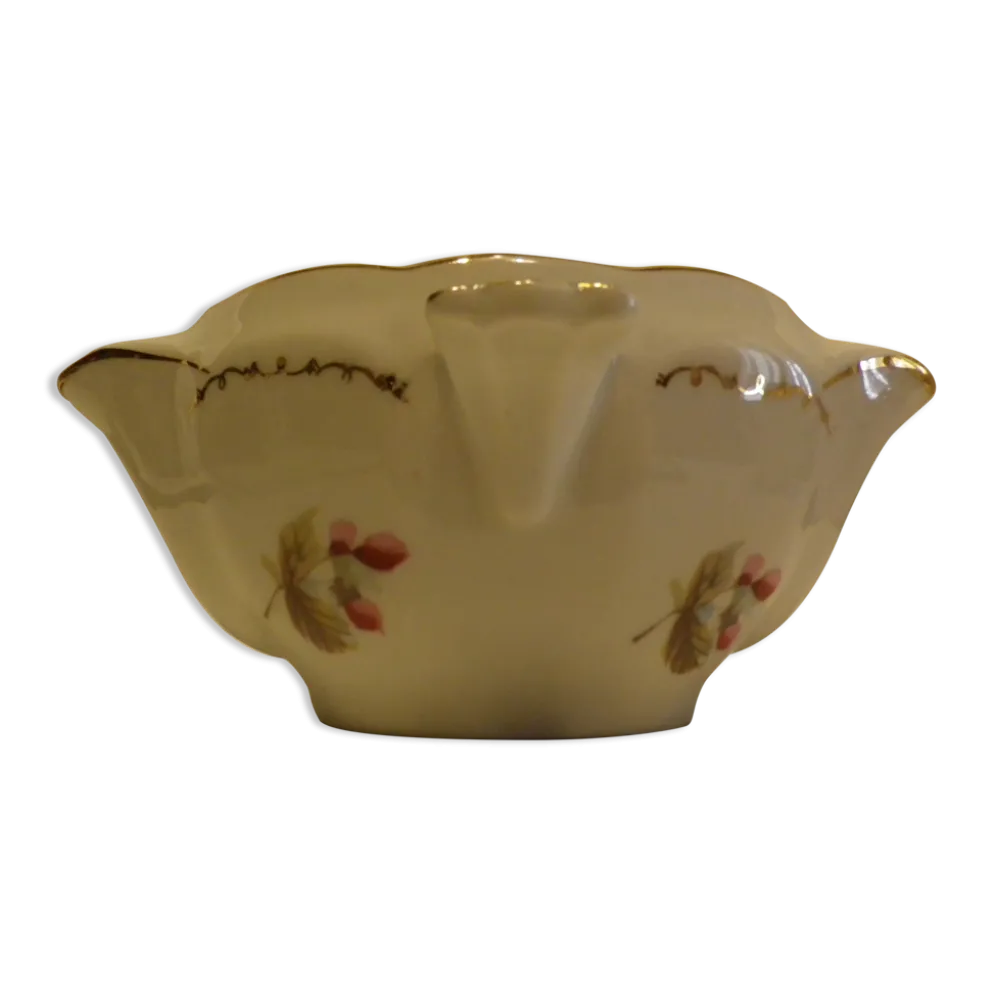 Sauciere double bec porcelaine de vierzon