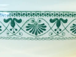 Sauciere en faience Boch freres la louviere décor palmette