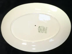 Sauciere en faience Boch freres la louviere décor palmette