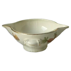 Sauciere en faience decor legumes 4 saisons