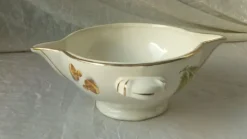 Sauciere en faience decor legumes 4 saisons
