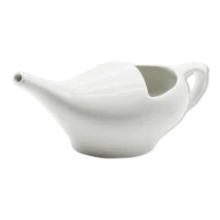 Saucier en céramique blanche