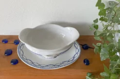 Saucière ancienne en faïence Boch Frères la Louvière