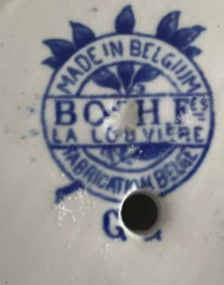 Saucière ancienne en faïence Boch Frères la Louvière