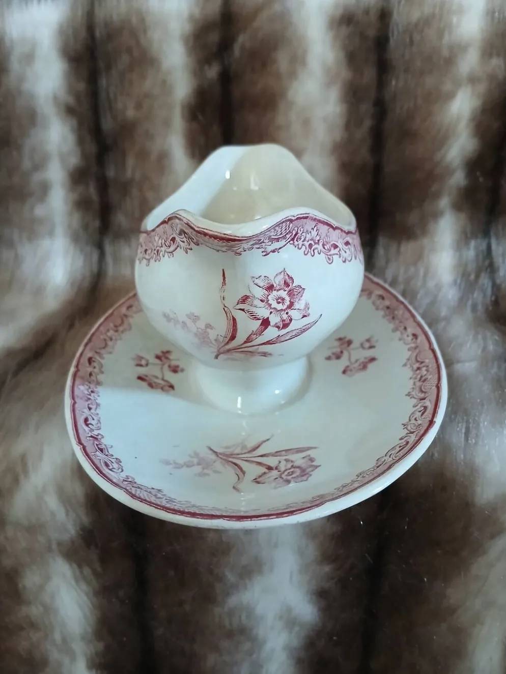 Saucière ancienne en Terre de fer Sarreguemines