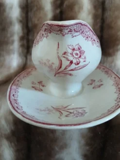 Saucière ancienne en Terre de fer Sarreguemines
