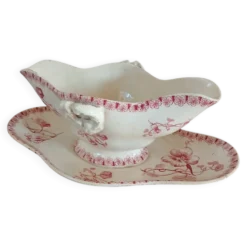 Saucière ancienne en Terre de fer Gien