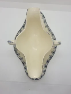 Saucière ancienne faïence décor Rouen Lunéville K&G