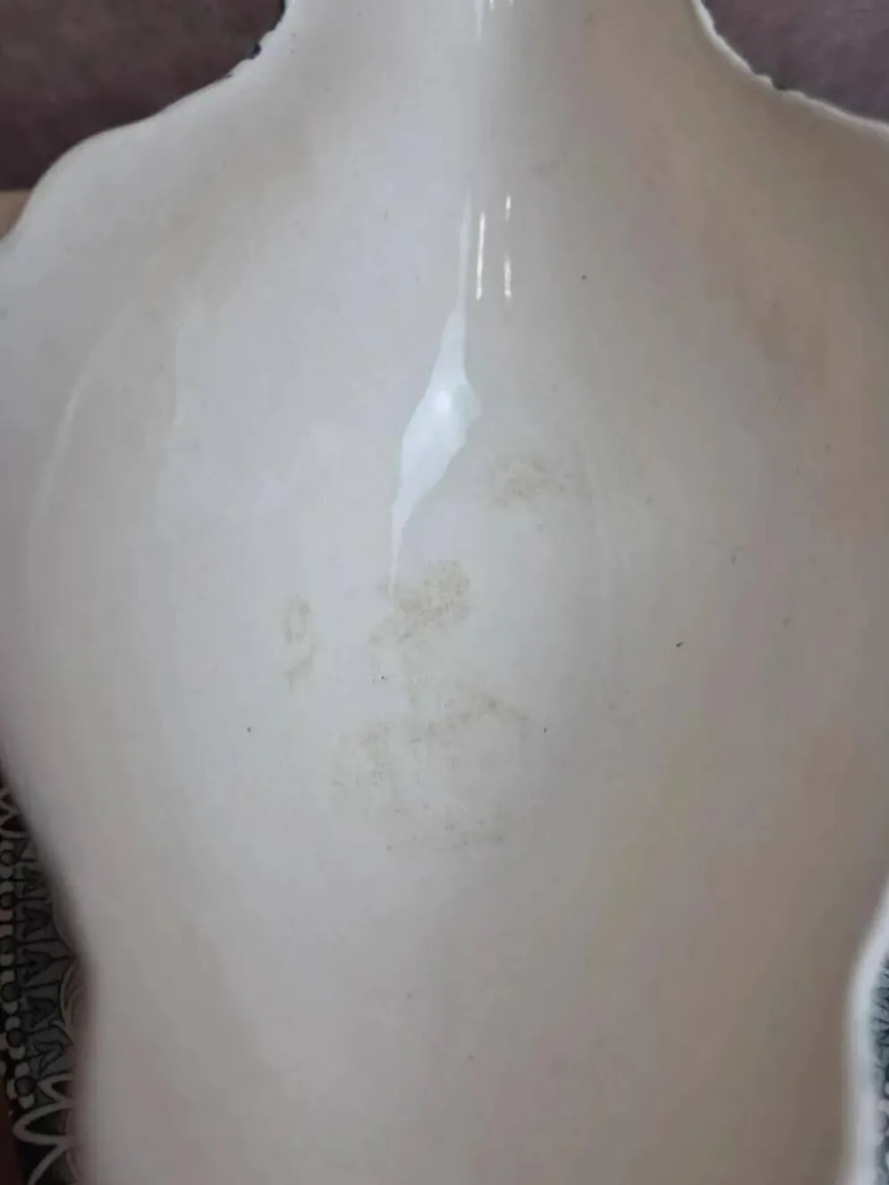 Saucière ancienne Hippolyte Boulenger Choisy-le-roi modèle Henriette en terre de fer