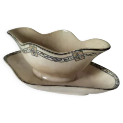 Saucière ancienne terre de fer E.C Salins modèle Royal