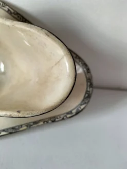 Saucière ancienne terre de fer E.C Salins modèle Royal