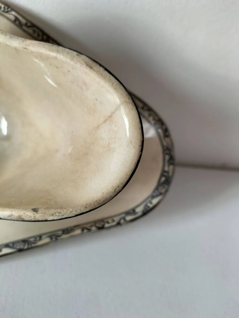 Saucière ancienne terre de fer E.C Salins modèle Royal