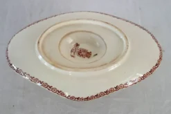 Saucière ancienne terre de fer Gien modèle Mai vers 1900