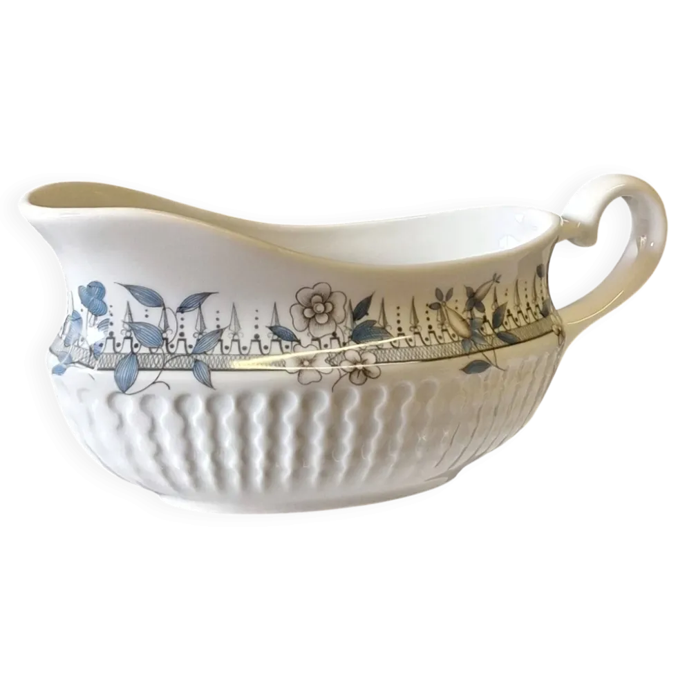 Saucière à bec en porcelaine de Chauvigny France