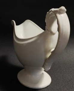 Saucière blanche terre de fer Creil et Montereau fin XIXème