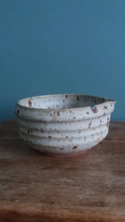 Saucière, caquelon signé Gustave Tiffoche, Saint-Nazaire, 1975