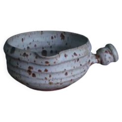 Saucière, caquelon signé Gustave Tiffoche, Saint-Nazaire, 1975
