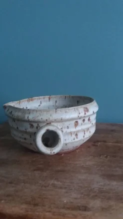 Saucière, caquelon signé Gustave Tiffoche, Saint-Nazaire, 1975