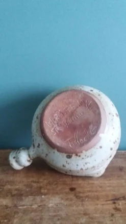 Saucière, caquelon signé Gustave Tiffoche, Saint-Nazaire, 1975