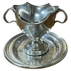 Saucière Christofle en métal argenté