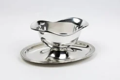 Saucière Christofle en métal argenté – dans le goût du modèle Vendôme Filet