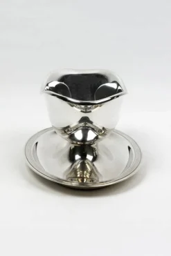 Saucière Christofle en métal argenté – dans le goût du modèle Vendôme Filet