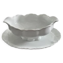 Saucière classique en porcelaine