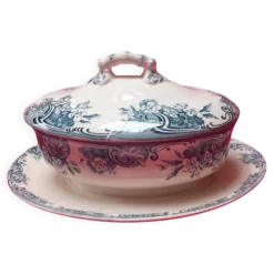 Saucière céramique de Longwy modèle printemps